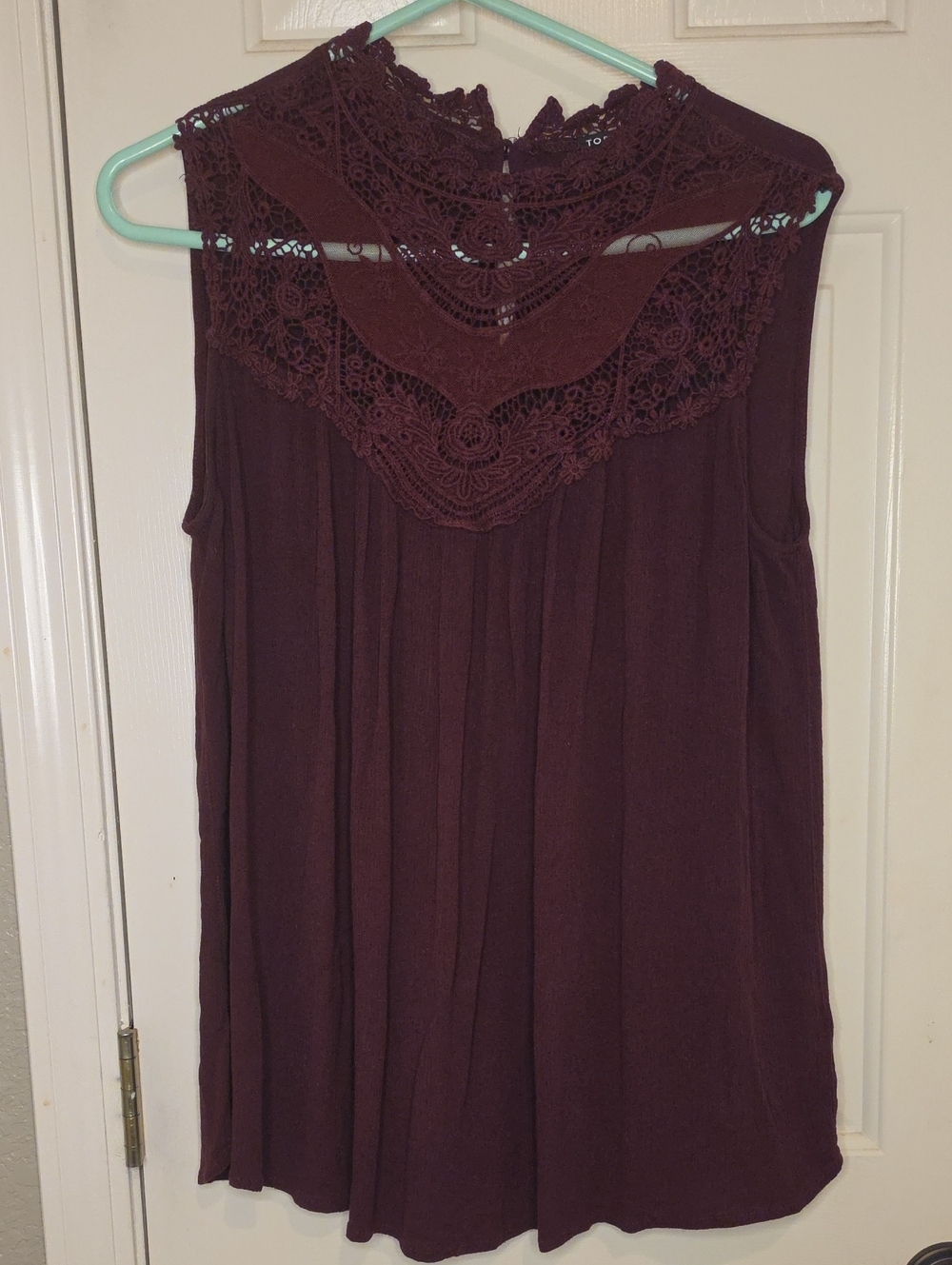 torrid Plum Crochet Yoke Sleeveless Camisole